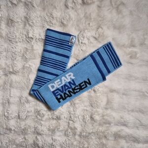 Official Dear Evan Hansen Scarf Merch Merchandise Blue Stripe Unisex Fall Winter